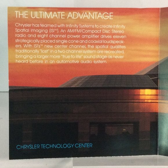 Chrysler Audio Systems Infinity Spatial Imaging CD 1992 Various Artists - Picture 5 of 6